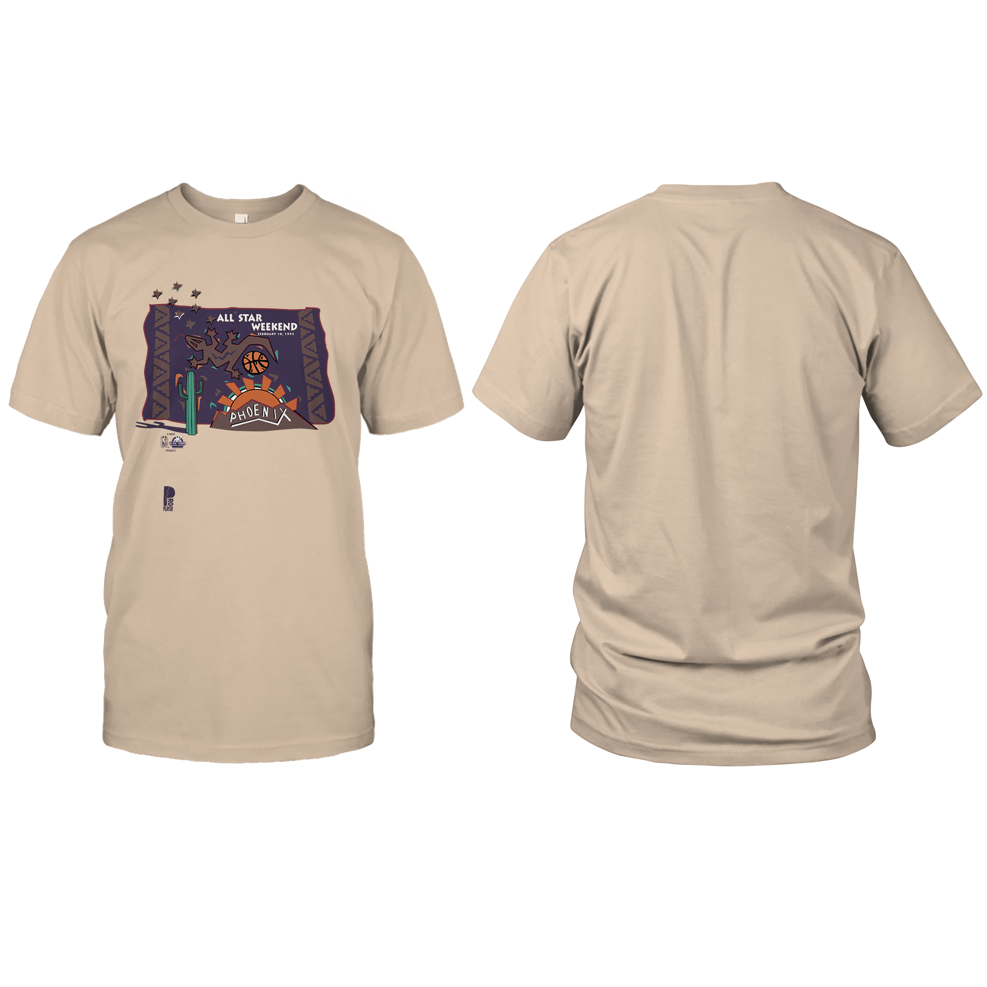 Vintage Pro Player NBA ALL STAR WEEKEND Phoenix T-Shirt mockup color1