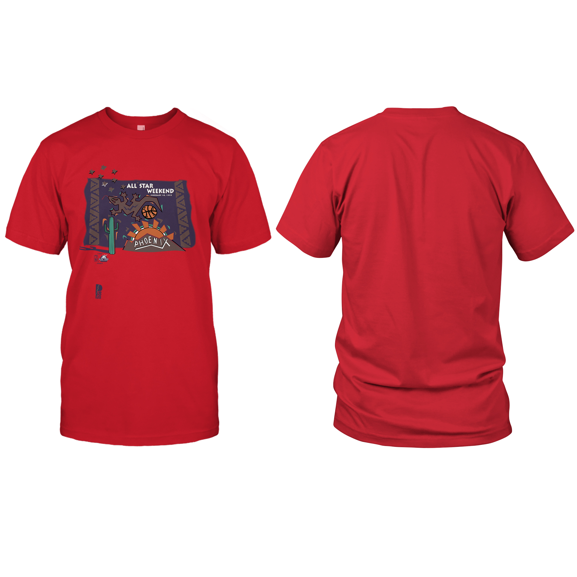 Vintage Pro Player NBA ALL STAR WEEKEND Phoenix T-Shirt mockup color12