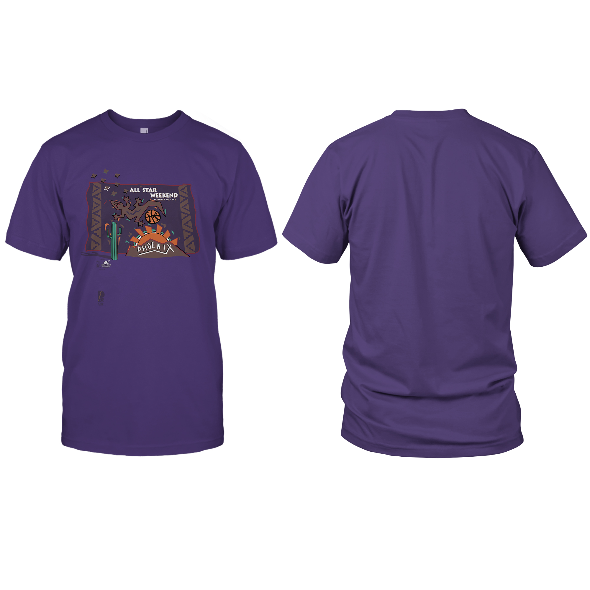 Vintage Pro Player NBA ALL STAR WEEKEND Phoenix T-Shirt mockup color13