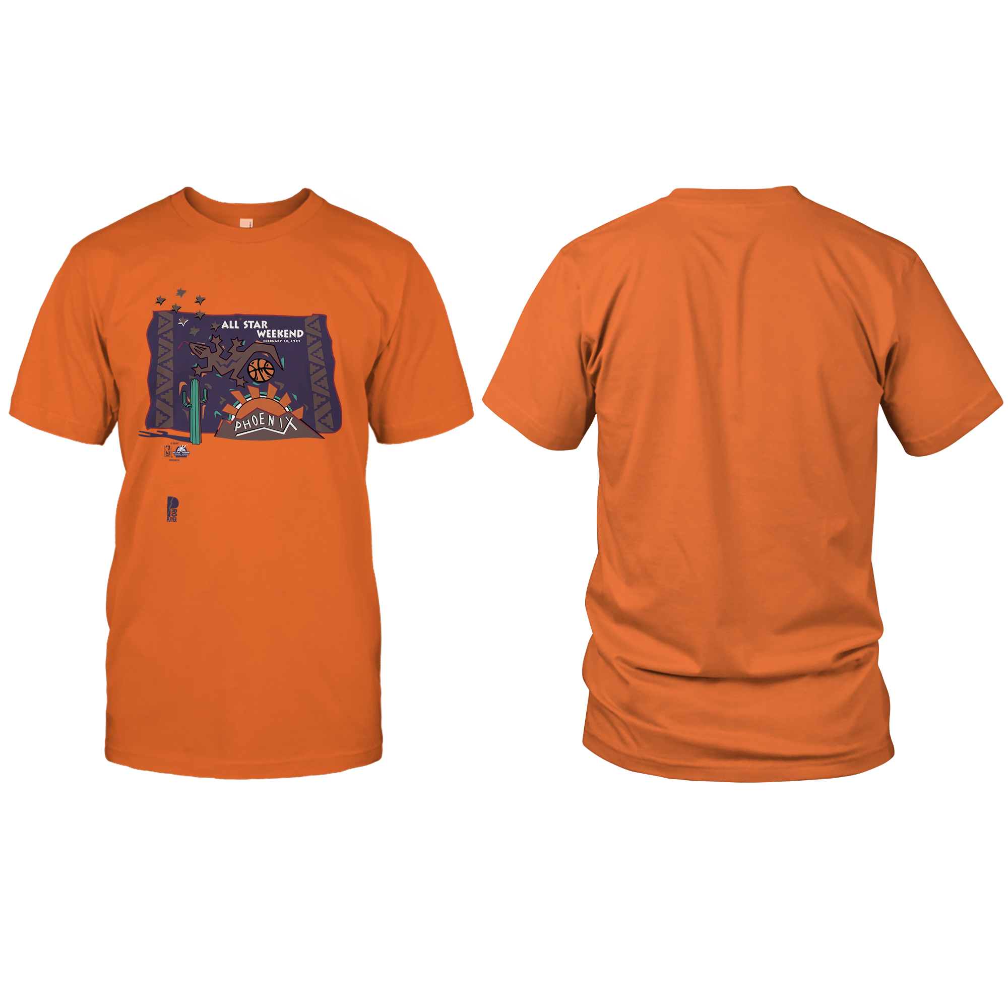 Vintage Pro Player NBA ALL STAR WEEKEND Phoenix T-Shirt mockup color14