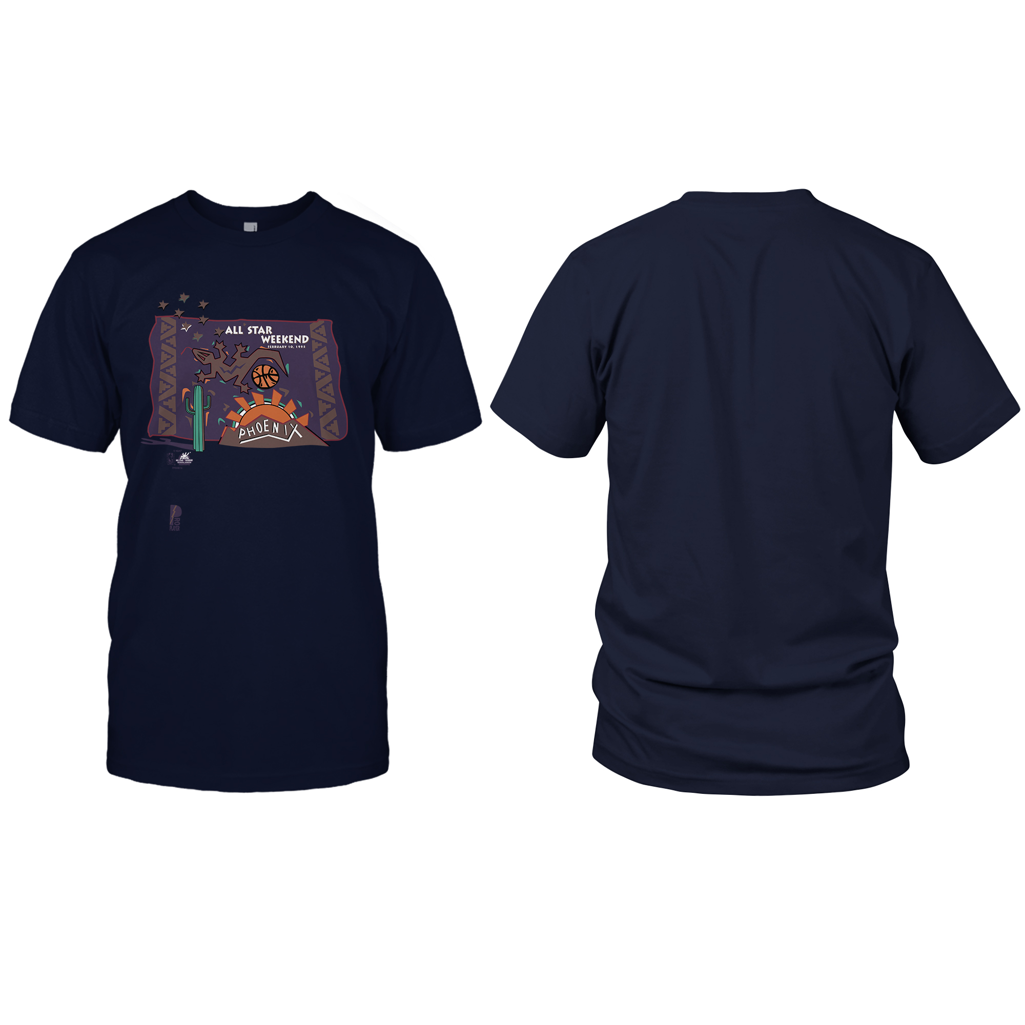 Vintage Pro Player NBA ALL STAR WEEKEND Phoenix T-Shirt mockup color15
