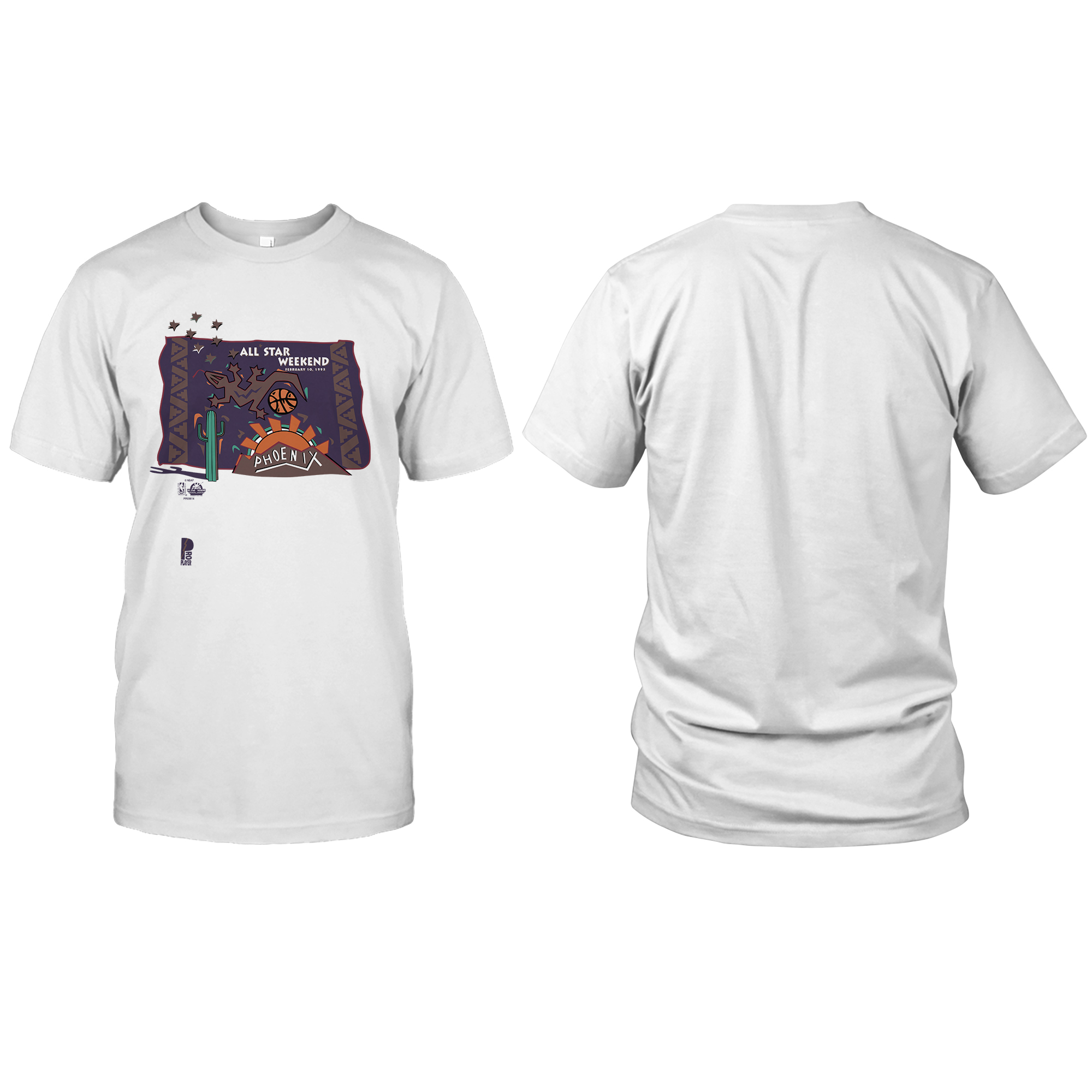 Vintage Pro Player NBA ALL STAR WEEKEND Phoenix T-Shirt mockup color3