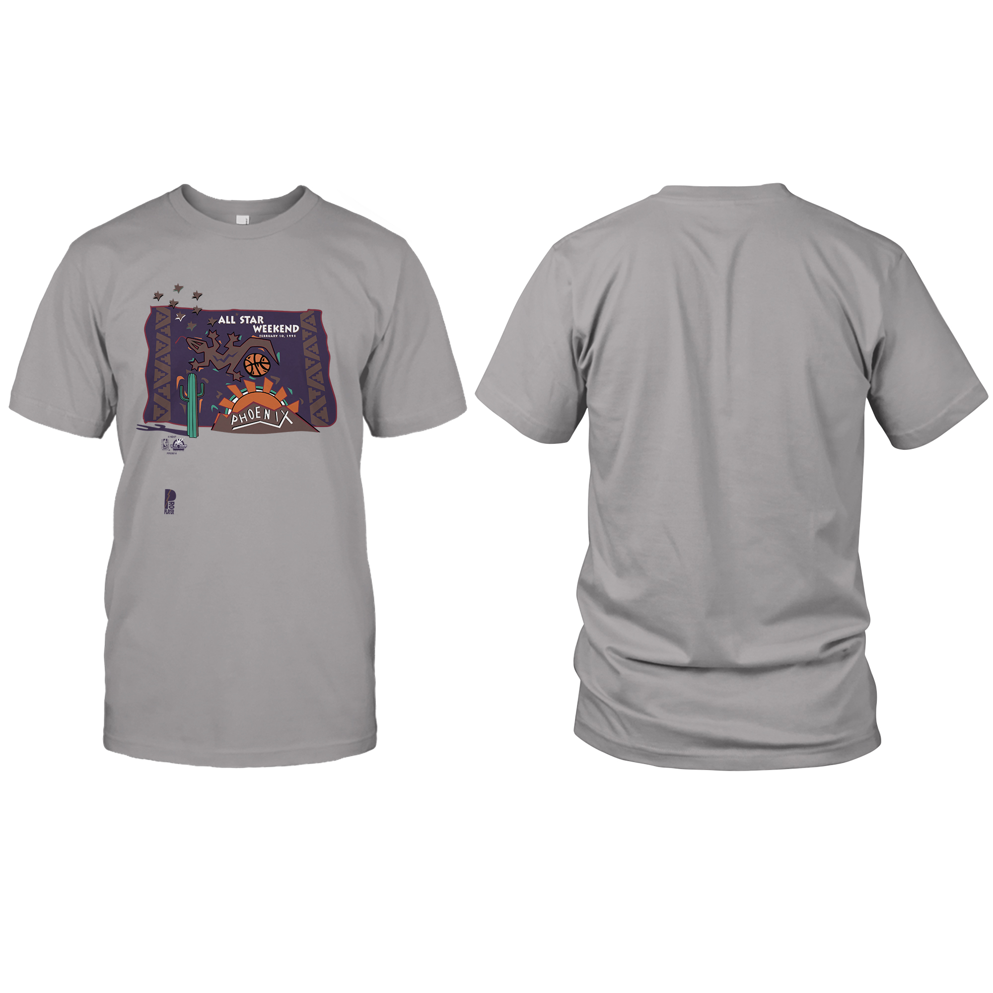 Vintage Pro Player NBA ALL STAR WEEKEND Phoenix T-Shirt mockup color6