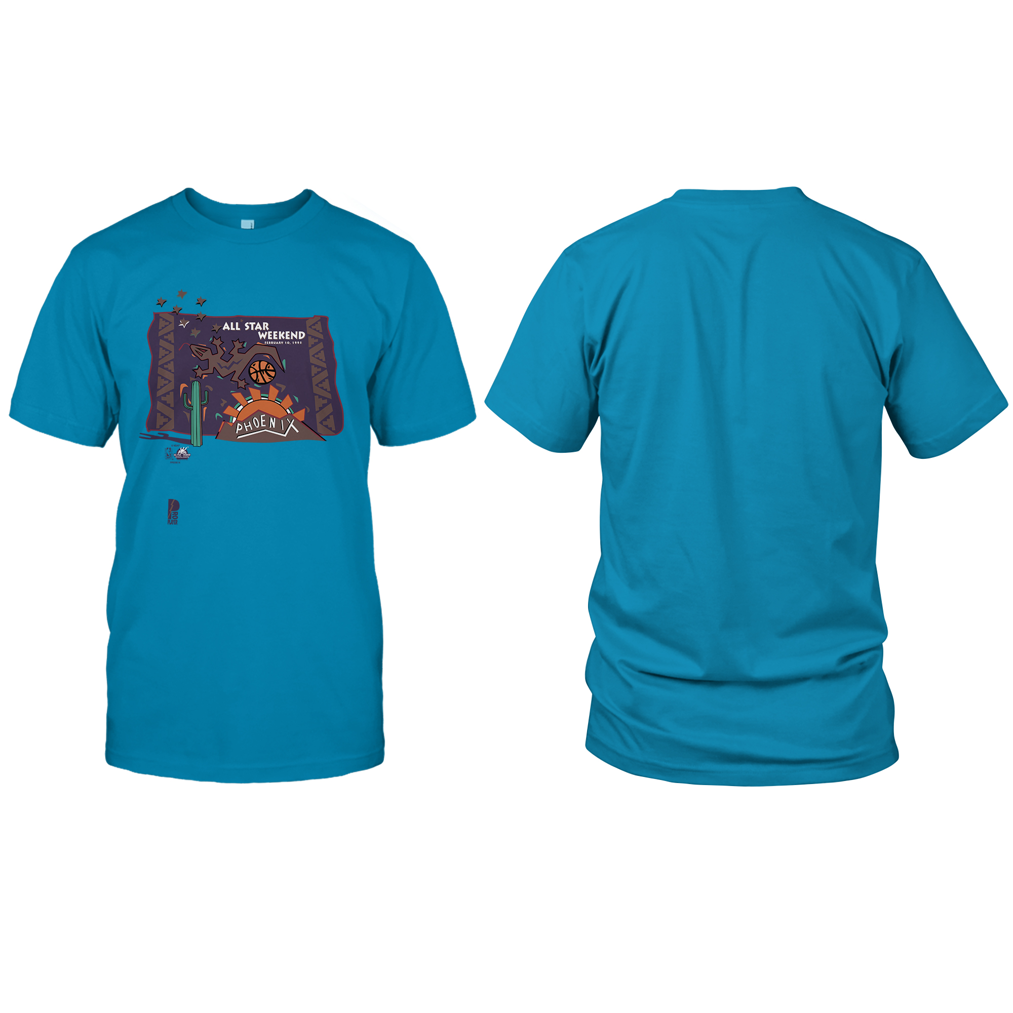 Vintage Pro Player NBA ALL STAR WEEKEND Phoenix T-Shirt mockup color8